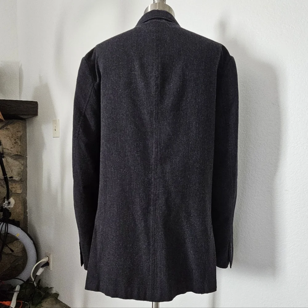 Banana Republic Modern Slim Fit Wool Blend Blazer Jacket In Charcoal